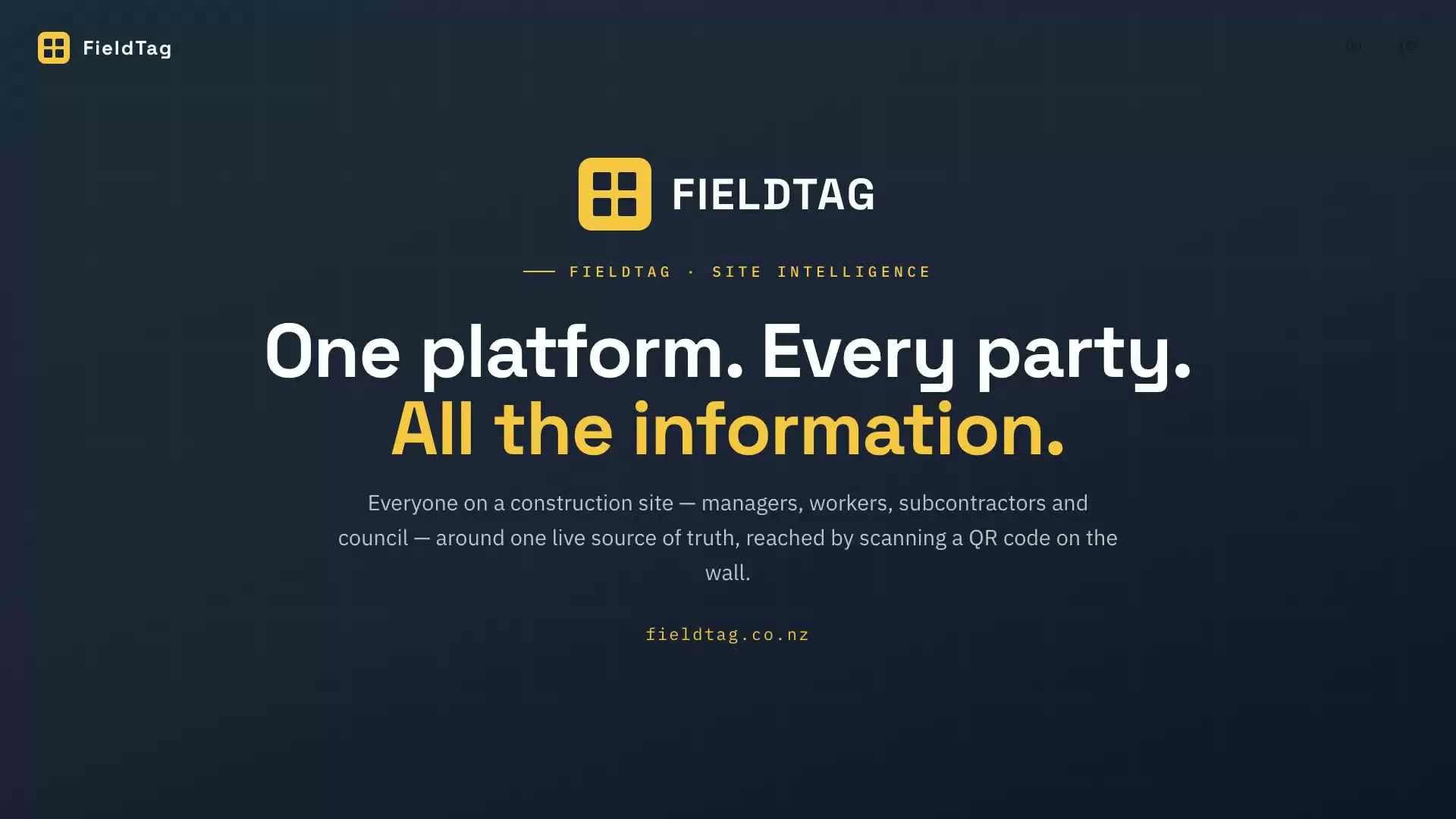 FieldTag product tour poster
